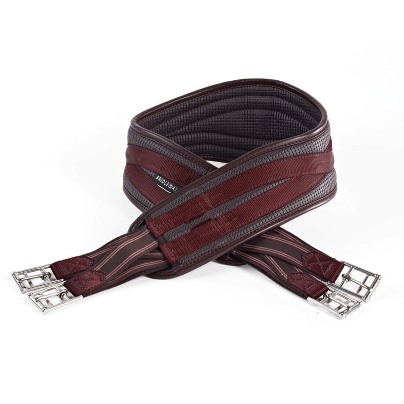 choose from colours brown or black and a range of sizes Elasticated One End HyCOMFORT Waffle Girth - shaped for extra comfort 