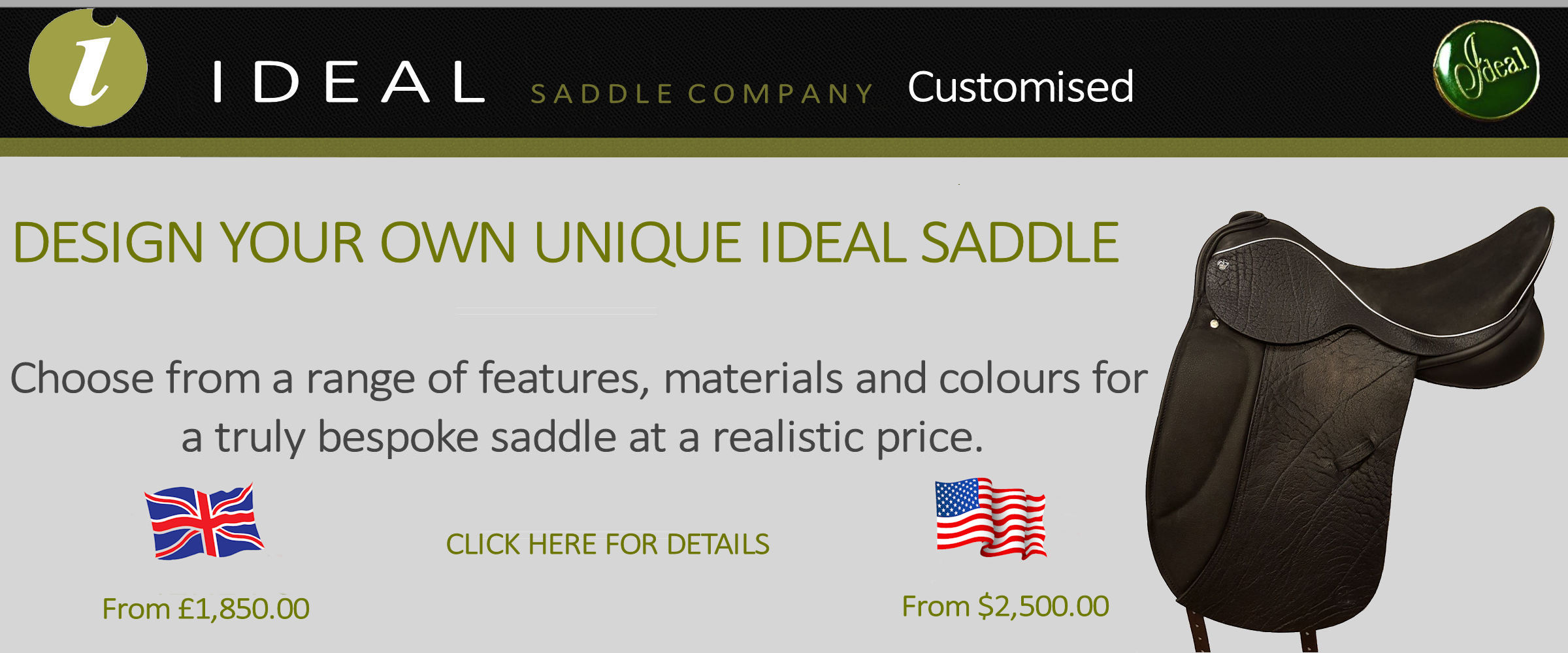 ideal customised saddles