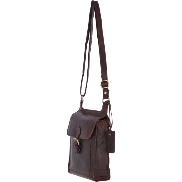 Ashwood Leather Jill Body Bag - Oily Brown - TDS Saddlers