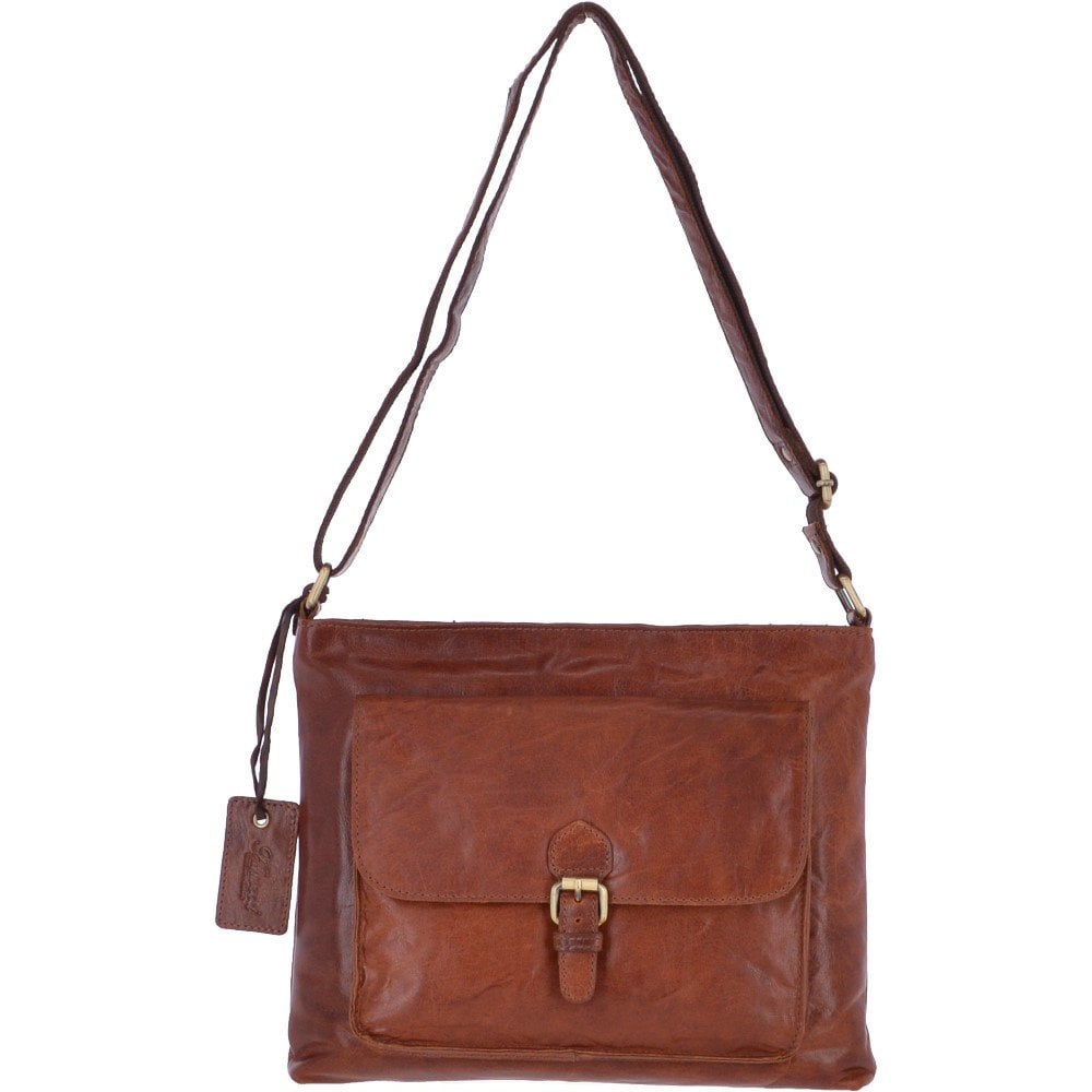 Ashwood - Messenger Bag - Cross Body/Shoulder/Laptop Bag - Business Office  Work Bag - Genuine Leather - PEDRO - Mid Brown : Amazon.co.uk: Fashion