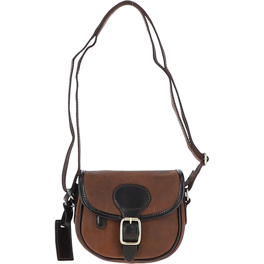 Ashwood Leather Jill Body Bag - Oily Brown - TDS Saddlers