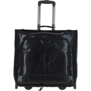 leather wheeled suit carrier