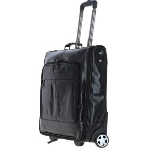 leather wheeled suit carrier